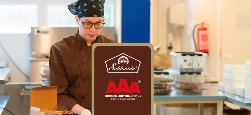 Luottoluokitus vahvistettu: Suklaatila jatkaa AAA-luokassa