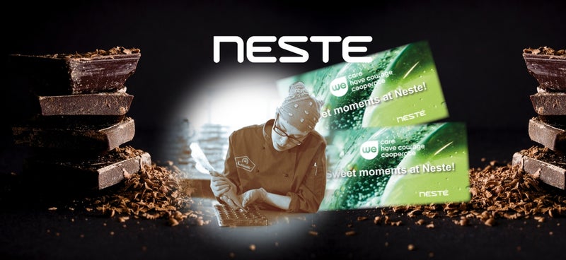 Nesteen kes&auml;harjoittelijat herkuttelevat suklaalla