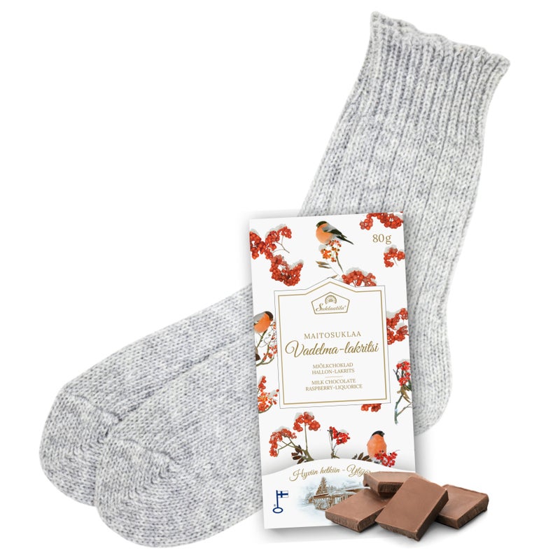 Villasukat ja suklaa