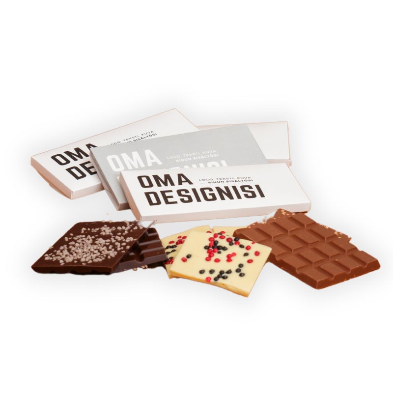 Suklaalevy omalla pakkauksella